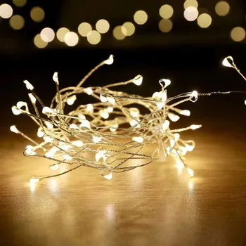 100/200 LED Vianočné osvetlenie Medený Drôt Žabky string rozprávkových svetiel garland Dovolenku Svadobné Party dekoratívne Záhradné lampy