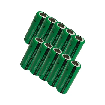 10pcs 2/3 aaa batérie 400mah 1.2 v, nimh 2 3 aaa nabíjateľné batérie flat top pre solárne svetlo hračky