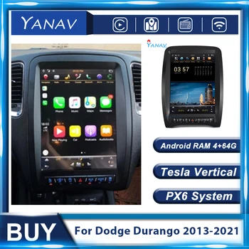 128G PX6 Android Stereo Prijímač autorádia Pre Dodge Durango 2013-2021 Auto GPS Navigácie, Audio-Multimediálne MP3 Prehrávač Vedúci Jednotky
