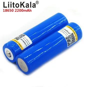 12pcs/veľa LiitoKala 18650 3,7 V 2200mA Nabíjateľné lítiové batérie, Ľahká Baterka batérie LED svetlo batérie + Špicaté