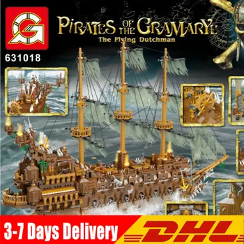 16016 Pirát Phantom Loď Holanďan Stavebné Kamene, Tehly Flyingly Karibiku Ghost Lode Model 83015 Vianočný Darček K Narodeninám Hračky