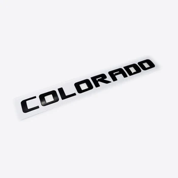 1PC Chrome Black COLORADO Slovo Auto Truck List Nálepky Blatník Strane 3D Odznak Znak Odtlačkový Auto Príslušenstvo