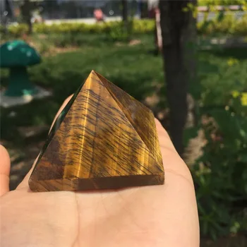 1pcs drop shipping 2 cm prírodné tigrie oko crystal pyramídy leštené gem liečivé kryštály pre domáce a kancelárske dekorácie