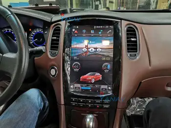 2 din Systém Android, Auto Stereo Autoradio s GPS Navigácie Tesla štýl Pre infiniti QX50 EX25-2020 Multimediálne DVD Prehrávač