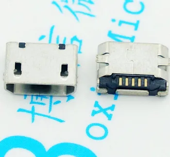 200pcs Nekonečné Micro 5PIN USB rozhranie pre nabíjanie byt patch plug ukončiť dátové rozhranie 5-pin SMD