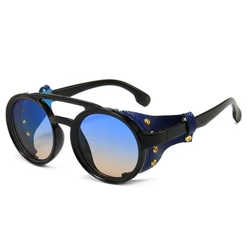 2020 Retro Kolo Steampunk slnečné Okuliare Retro Dizajn Značky Muži Ženy Retro Slnečné Okuliare UV400 Odtiene Okuliare Oculos De Sol