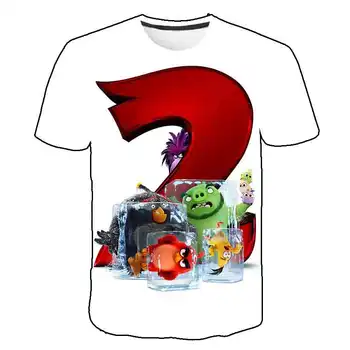 2020 nové 3D vytlačené angry bird film muži móda bežné okrúhlym výstrihom, krátky rukáv T-shirt lete osobnosti streetwear tees top