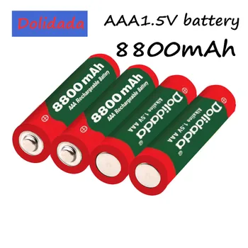 20PCS AAA 8800 mah nabíjateľná batéria AAA 1,5 V 8800 mah Nabíjateľná Nové Alcalinas drummey +1pcs 4-článková batéria, nabíjačka