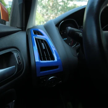 2ks/Set ABS Modrá Klimatizácia Ventilačné Flitrami, klimatizácia, Otvory Nálepka pre Ford Focus 3 4 2012 2013 2016 2017