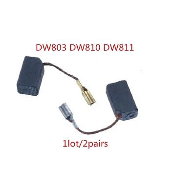2pairs Uhlíková kefa náhradná pre DEWALT DW803 DW810 DW811 elektrický mlynček uhlovú brúsku bruse nastaviť náradie príslušenstvo