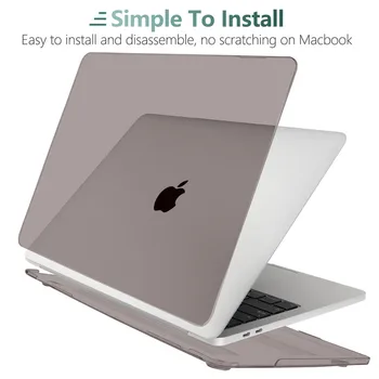 3 v 1 Prípade, Laptop pre MacBook Air 11 13 palcový & Pro Retina 16 13.3 15 2019 2020 Krištáľ Matný Hard Shell Kryt Klávesnice Pokožky