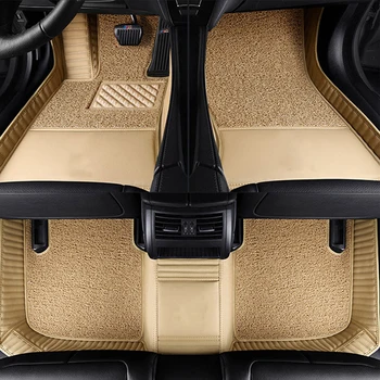 3D Auto podlahové rohože pre Mercedes Benz logo Viano ABCEGSR V W204 W205 E W211 W212 W213 Sclass CLA GLC ML GLA GLE GL GLK Auto - koberec