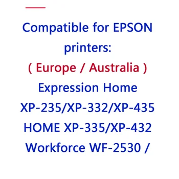 4pack T29 29XL T2991-T2994 Atramentové Kazety Kompatibilné Pre Epson XP-235 XP-332 XP-335 XP-432 XP-435 Tlačiareň