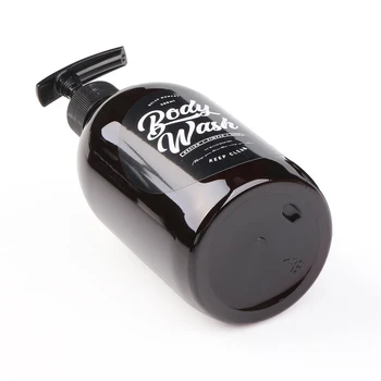 500 ml, Hnedá Vaňa Šampón Fľaša Elegantné Prenosné Telo Umyť Skladovanie Fliaš Nordic Vlasy Kondicionér Plastové Čerpadlo Fľašu