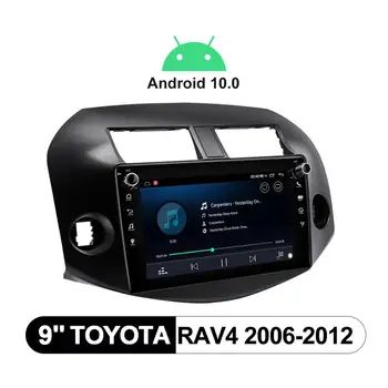 9 palcový 1 din Radio s Displejom Android 10 Auto Stereo Multimedia Player, Vedúci oddelenia Pre Toyota RAV4 RAV 4 2006 2012 Carplay 4G DVR