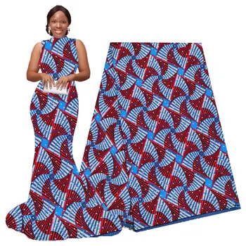 Africain Ankara vosk 2019 Afriky skutočný Vosk Nigérijský Čipky Textílie Afriky Bavlna Tlač Ankara Vysokej Kvality naozajstný Vosk pagne