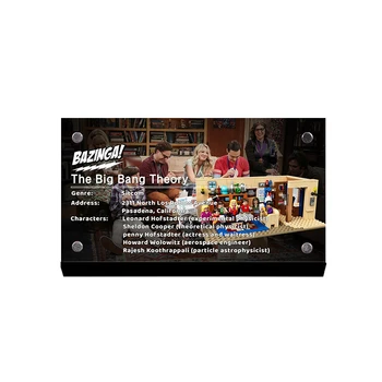 Akrylových Úvod Displeja, Stojan Značky pre Stvoriteľa 21302 Big Bang Theory Hračky, Stavebné Bloky pre Deti Darček