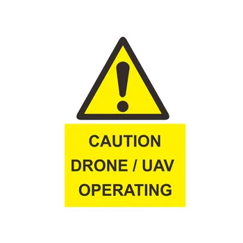 Aliauto Kryt proti Poškriabaniu Auto Samolepka Pozor Drone/UAV Operačný Príslušenstvo Osobnosti PVC Obtlačok na Mercedes Honda, Vw,18 cm*12 cm