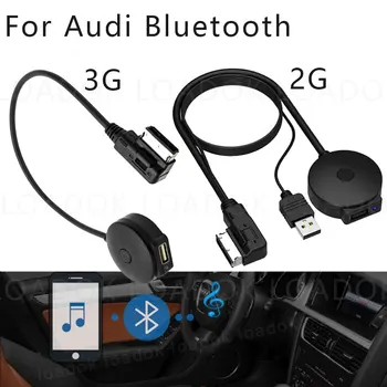 Auto Bluetooth, AUX Prijímač, Kábel, Adaptér pre VW Audi Bluetooth 2G 3G MMI Systémy A4 A5 A6, Q5 Q7 Audio Media AMI Rozhranie USB