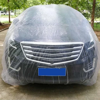 Auto Jednorazové Full Auto Kryt PE Transparentné Plastové Vonkajšie Vodotesný, Prachotesný Snowproof fogproof Všeobecné Auto Oblečenie