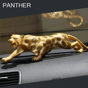 Auto Ornament Zlaté, Strieborné Peniaze Leopard Tvar Parfum Osviežovač Vzduchu Esenciálny Olej, Auto Dekorácie Interiéru Panel