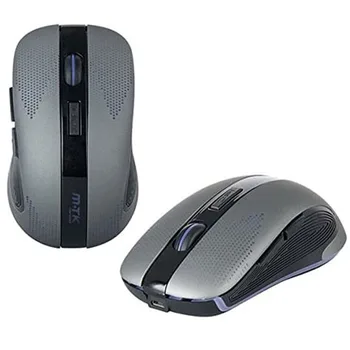 BEZDRÔTOVÁ Nabíjateľná Myši GT712 / 6D /800/1200/1600 dpi MTK pre Laptop a Desktop PC pre Windows a Mac, Čierna a Šedá
