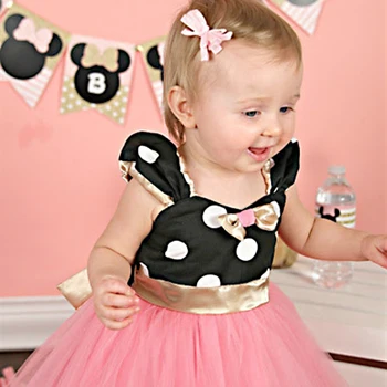 Baby Dievčatá Minnie Mickey Šaty Deti Mini Myš Kostým Batoľa Deti Strany Narodeniny Baletné Šaty, Letné Šaty Princezná
