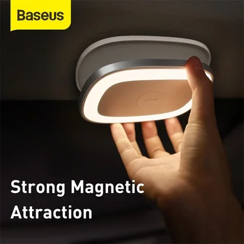 Baseus Magnetické Teplé Nočného LED Lampa na Čítanie Dotykové Ovládanie LED Svetlo, USB Nabíjateľné Svietidlo pre Auto Domov Spálňa Pracovné Svetlo