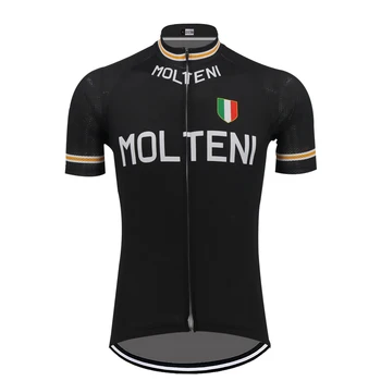 Black MOLTENI cyklistika dres mtb jersey ropa ciclismo go pro mužov krátky rukáv triatlon cyklistické oblečenie, outdoorové športové oblečenie