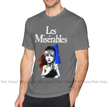 Broadway T Shirt LES MISERABLES T-Shirt Vytlačené Muži Tričko Plus veľkosť Úžasné 100 Bavlna Krátkym Rukávom Letné Tričko