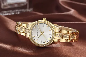 CRRJU Top Značky hodinky Quartz Hodinky Drahokamu náramkové hodinky Nepremokavé dámske Hodinky Ženy, luxusné hodinky Relogios ženský Pre
