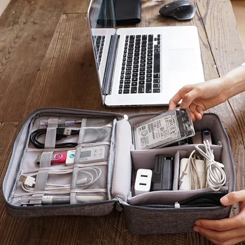 Cestovné Digitálne Skladovanie Taška Prenosné Elektronické Príslušenstvo Kábel Organizátor Taška Napájanie Nabíjačky Vrecko na Zips Box Prípade, USB Kábel Taška