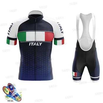 Cyklistický Dres 2020Summer Taliansko cycling TEAM cyklistický dres nastaviť priedušný rýchlo sa odparujúci Ropa ciclismo Maillot triatlon skinsuit