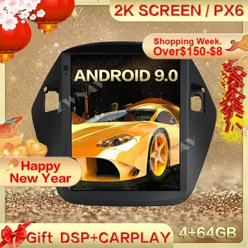 DSP Carplay Tesla obrazovke 4G+64GB Android 9.0 Auto Multimediálny Prehrávač Pre HYUNDAI IX35 Tuscon Obdobie 2010-Rádio Auto stereo vedúci jednotky