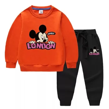 Disney Mickey Mouse Dieťa Dievča Oblečenie, Deti, Mikiny, Mikiny Nohavice Chlapec Oblečenie Oblečenie Bežné Deti, Športové Odevy