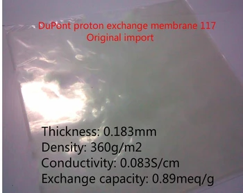 DuPont Proton, Výmena Membrány Nafion 117 Membrány perfluorinated-sulfónovej ion N117 (10x10 cm, 10x20 cm, 20x20 cm)