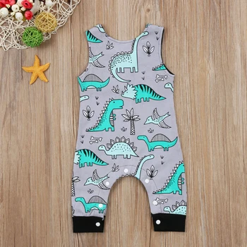 FOCUSNORM Dieťa Baby Boy Šaty Tlač Dinosaura Romper Jumpsuit Playsuit Oblečenie Vianočné Pyžamá