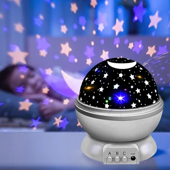 Galaxy Projektorom Hviezdnej Oblohy Rotujúce LED Nočné Svetlo Planetárium Deťom Spálňa Star Nočné Osvetlenie luny Deti Darček Lampa