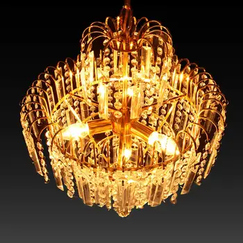 Honhill Luster Osvetlenie, Krištáľové Sklo Svetla Kvapky Moderný Luxusný 4 Lampa Vodopád Závesné Osvetlenie V Obývacej Izbe Hotela