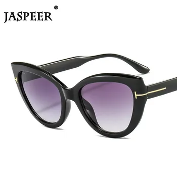 JASPEER Cat Eye slnečné Okuliare Ženy Vintage Steampunk Slnečné Okuliare UV400 Punk Retro Dámy Gradient Odtiene Módne Okuliare