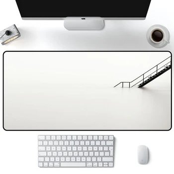 Jednofarebné Minimalizmus elegantné Podložky Čierna a biela Podložka pod Myš Veľké MousePad 90x40/70x30cm Hráč Príslušenstvo Najlepšie Hry Vlastná
