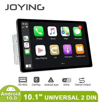Joying 2 din autorádia GPS Navigácie vedúci jednotky 4GB RAM&64 GB ROM univerzálny 10.1 palcový IPS podpora 4G/Carplay/Android auto RDS WIF