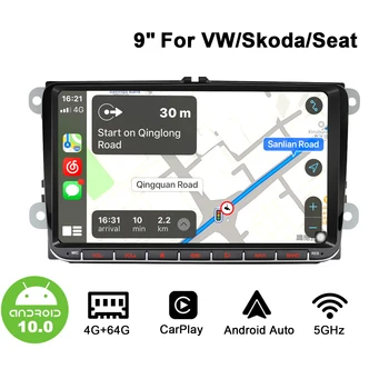 Joying 9 Android autorádio Pre Škoda Yeti/Octavia/Fabia GPS DSP SPDIF Subwoofer Carplay Volant Ovládanie Bluetooth DAB