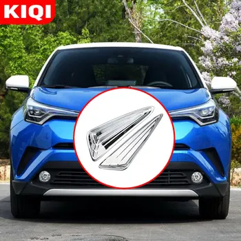 KIQI 2ks/Set ABS Chrome Predné Hmlové Svetla Dekorácie Flitrami Hmlové Svetlá Kryt Výbava pre Toyota C-H CHR C H 2016-2020