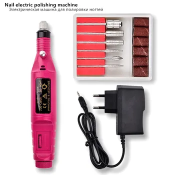 Klinec elektrické leštiace stroje, mini pero typ nechtov polisher na mŕtvej kože, nechtov zariadenia, nástroje