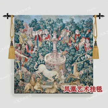 Krásne gobelín stene visí 136*140 cm móda, bytový textil, dekorácie Bavlnené tkaniny, mäkké series-lov H124