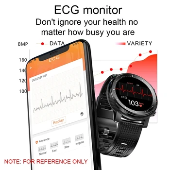 L15 Šport Smart Hodinky Vodotesné IP68 Mužov PPG EKG Bluetooth Vysoké Rozlíšenie Fitness Sledovanie Tepovej frekvencie plne dotykový displej
