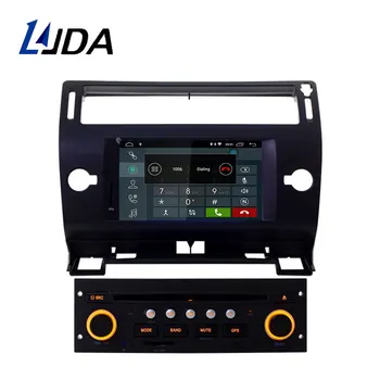 LJDA Android 10.0 Auto DVD Prehrávač Pre Citroen C4 Quatre Triumf 2004-2012 Auto Multimediálne 1Din autorádia WIFI Audio GPS Navigácie