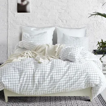 Luxusný Biely posteľná bielizeň Nastaviť Rusko Euro Kráľovná Manželskou posteľou King Size Obyčajný Perinu Set 2/6PCS Rodiny Posteľná Bielizeň Nastaviť bytový Textil