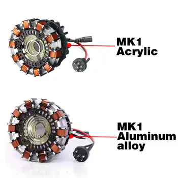 MK1/MK2 Hliníkovej Zliatiny/Akryl Marek 1:1 Arc Reaktora DIY Model Kit LED Hrudníka Lampa USB Filmové Rekvizity Darčeky Vedy Hračka